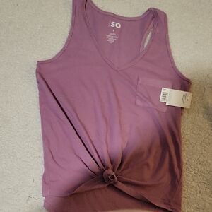 SO Women's Lavender Knot Tank Top